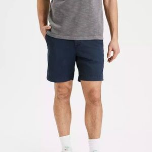 American Eagle next Level flex shorts khakis in cadet blue size 28 waist